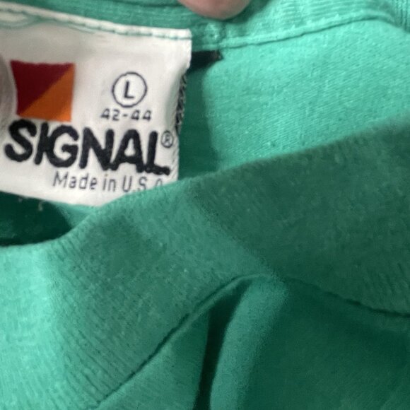 Vintage 80's Hawaii Happy Shirts Tee Tourist Blue T Shirt Size L - Picture 3 of 5